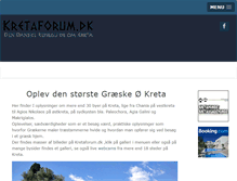 Tablet Screenshot of kretaforum.dk